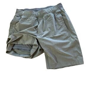 LULULEMON Pace Breaker Shorts 10 " men's Sz M Lined Gray Drawstring Gym Stretch